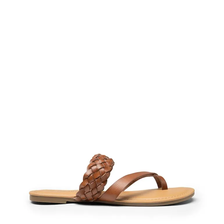 Durable Braided Slide Flat Sandals