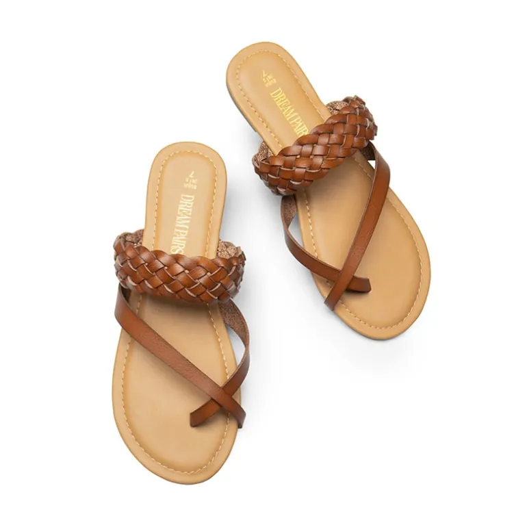 Durable Braided Slide Flat Sandals
