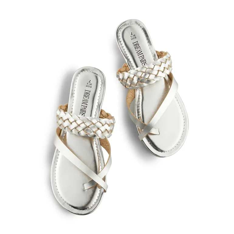 Durable Braided Slide Flat Sandals