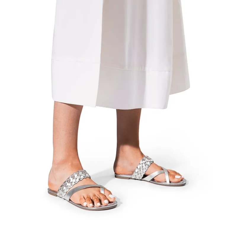 Durable Braided Slide Flat Sandals