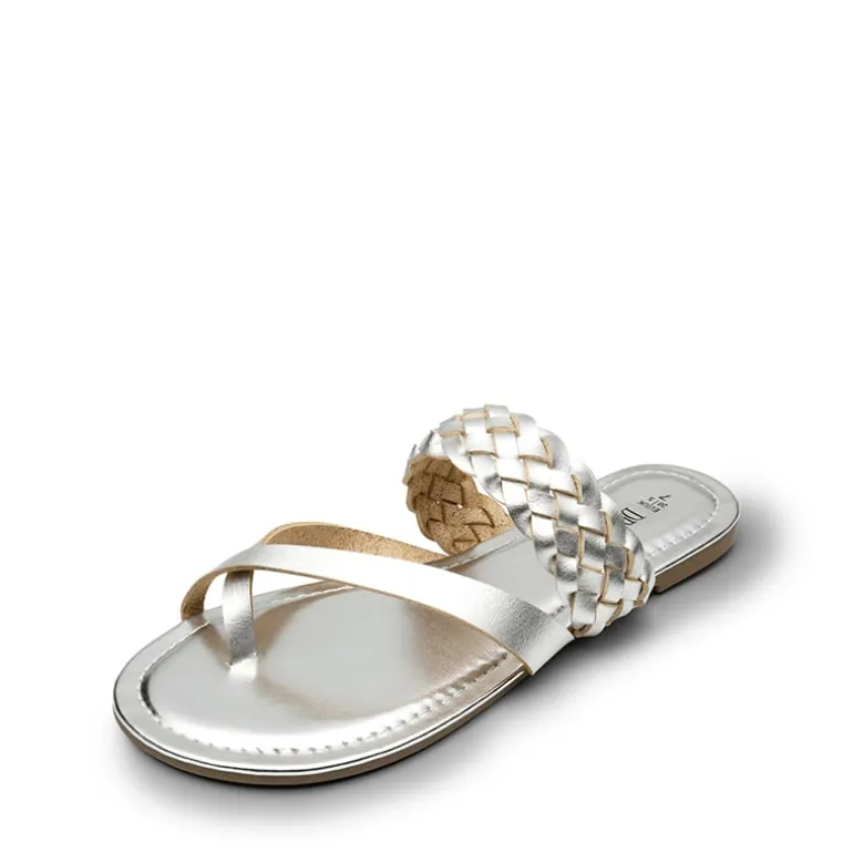 Durable Braided Slide Flat Sandals