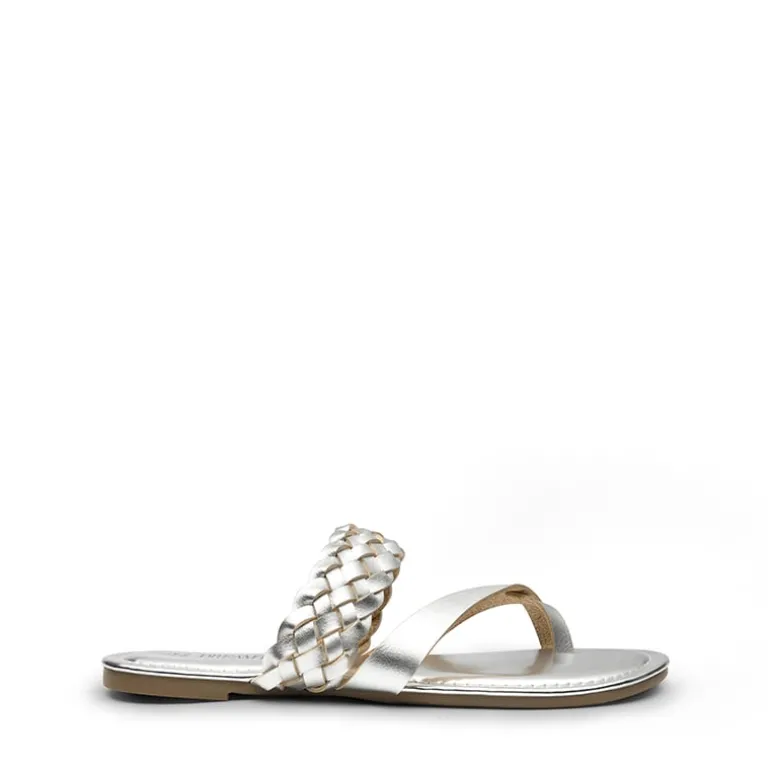 Durable Braided Slide Flat Sandals