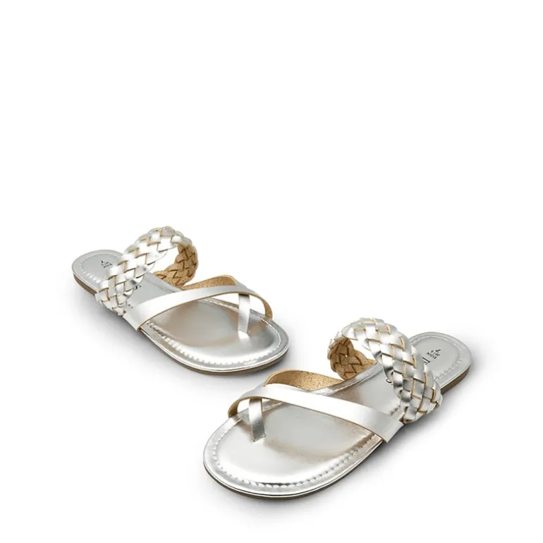 Durable Braided Slide Flat Sandals