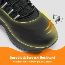 [DuraPlay Flex] Kids Protective High-Density Upper Running Shoes with Reflective Tape
