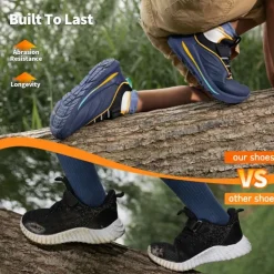 [DuraPlay Flex] Kids Protective High-Density Upper Running Shoes with Reflective Tape