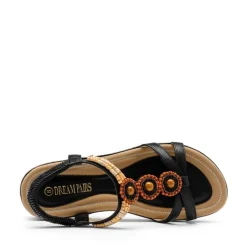 Elastic Ankle Strap Bohemian Flat Sandals