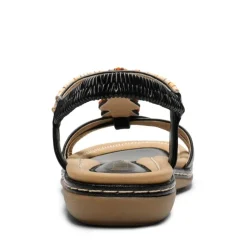 Elastic Ankle Strap Bohemian Flat Sandals