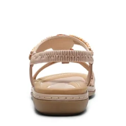 Elastic Ankle Strap Bohemian Flat Sandals