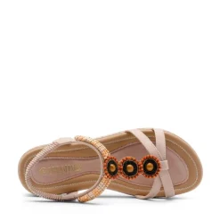 Elastic Ankle Strap Bohemian Flat Sandals