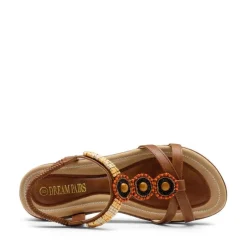 Elastic Ankle Strap Bohemian Flat Sandals