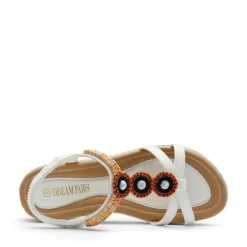 Elastic Ankle Strap Bohemian Flat Sandals