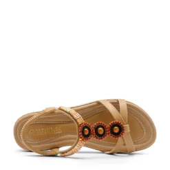 Elastic Ankle Strap Bohemian Flat Sandals