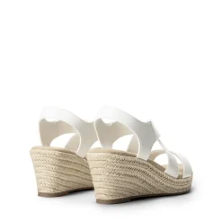 Elastic Ankle Strap Espadrille Wedge Sandals