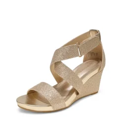 Elastic Ankle Strap Wedge Sandals
