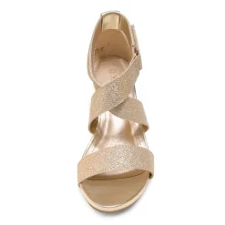 Elastic Ankle Strap Wedge Sandals
