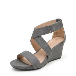 Elastic Ankle Strap Wedge Sandals