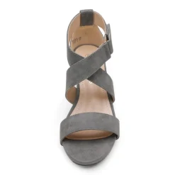 Elastic Ankle Strap Wedge Sandals