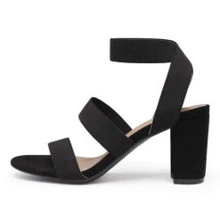 Elastic Chunky Strap Sandals