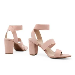Elastic Chunky Strap Sandals