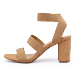 Elastic Chunky Strap Sandals