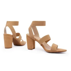 Elastic Chunky Strap Sandals