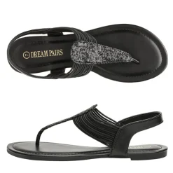 Elastic Gladiator Flat Sandals