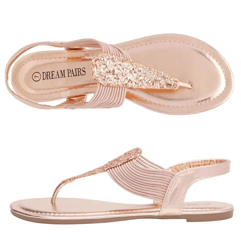 Elastic Gladiator Flat Sandals