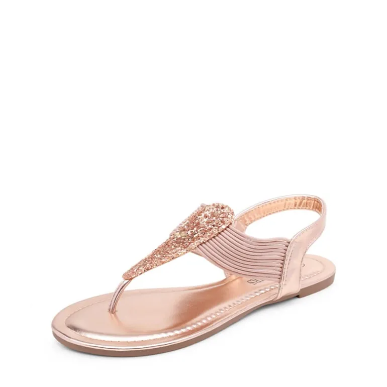 Elastic Gladiator Flat Sandals