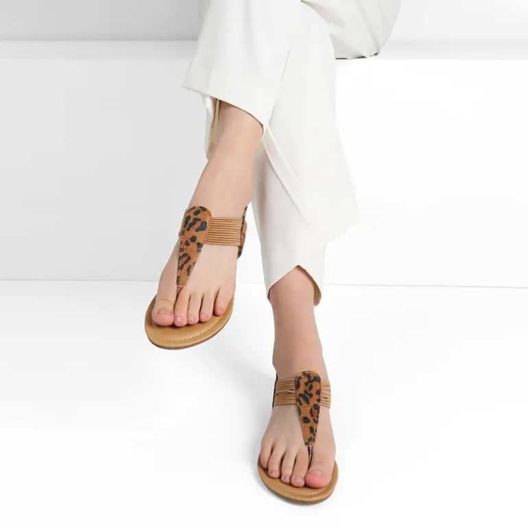 Elastic Gladiator Flat Sandals