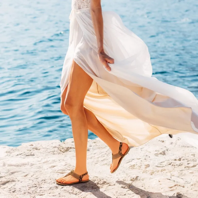 Elastic Gladiator Flat Sandals