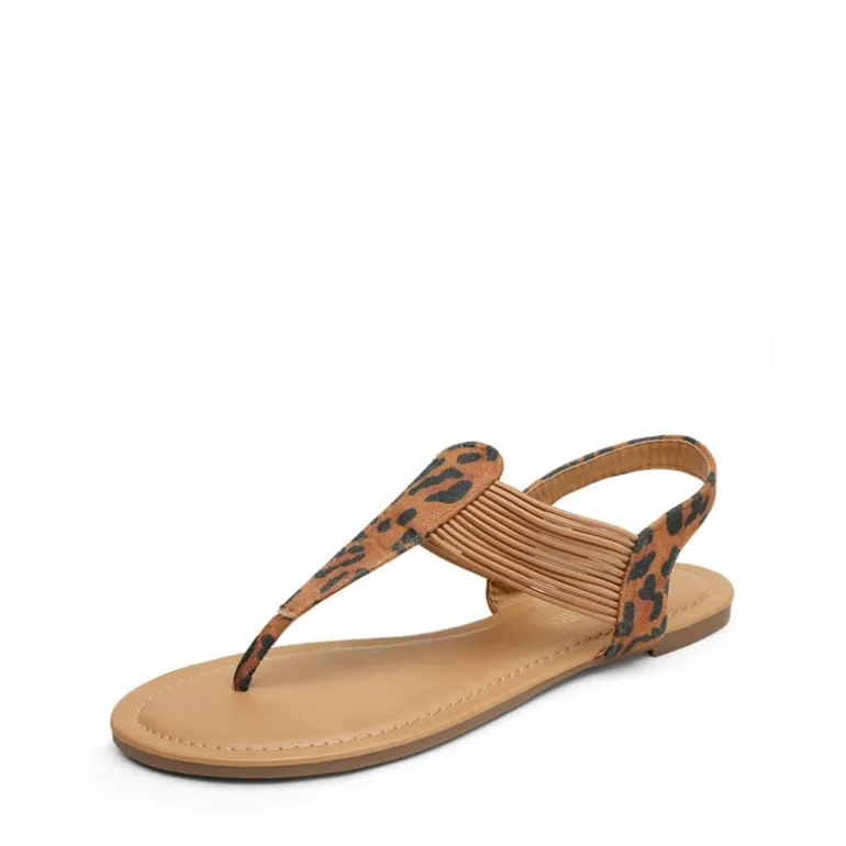 Elastic Gladiator Flat Sandals