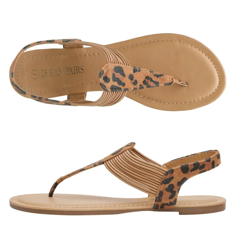 Elastic Gladiator Flat Sandals