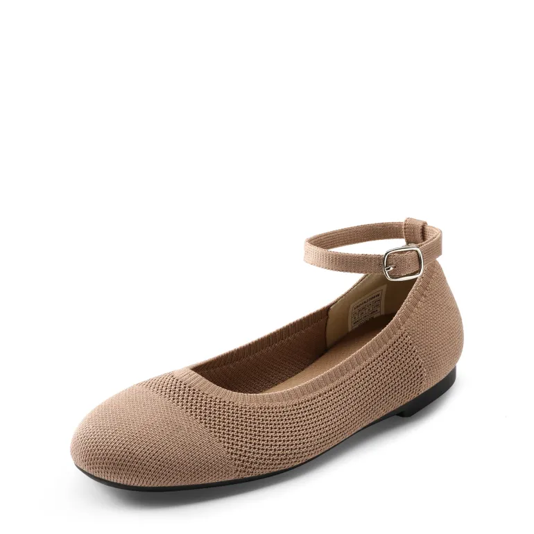 Elegant Removable Ankle Strap Flats