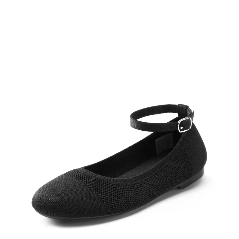 Elegant Removable Ankle Strap Flats