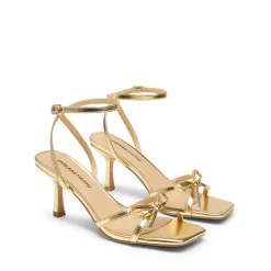 Elegant Square Toe Bow-heeled Sandal
