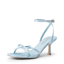 Elegant Square Toe Bow-heeled Sandal