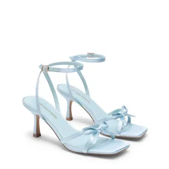 Elegant Square Toe Bow-heeled Sandal