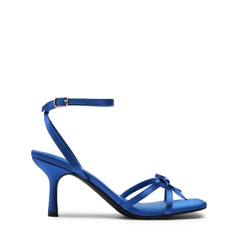 Elegant Square Toe Bow-heeled Sandal