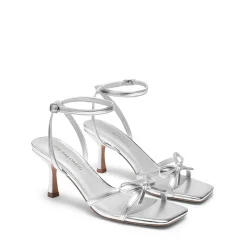 Elegant Square Toe Bow-heeled Sandal