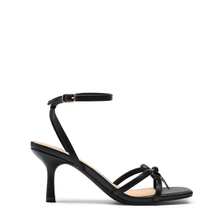 Elegant Square Toe Bow-heeled Sandal