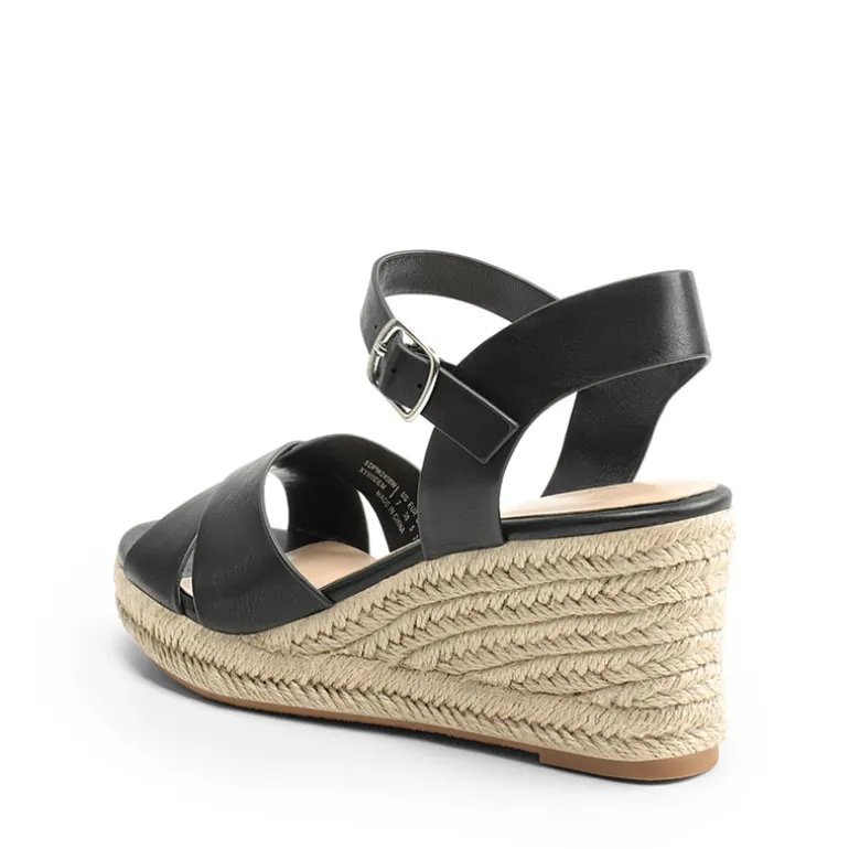 Espadrille Criss Cross Wedge Sandals