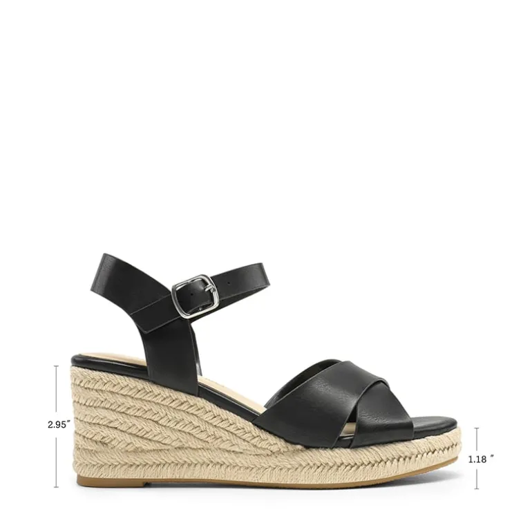 Espadrille Criss Cross Wedge Sandals