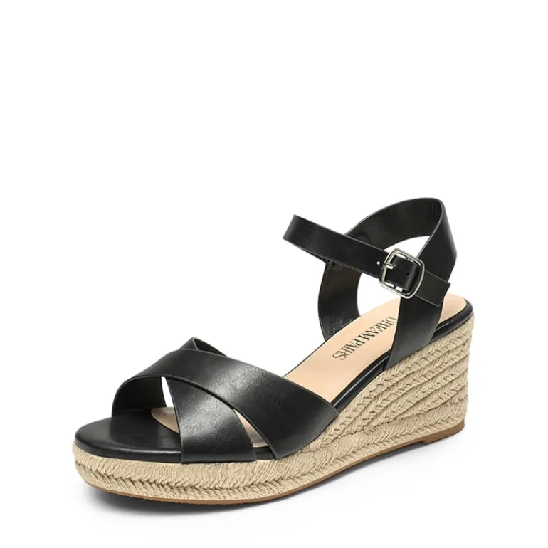 Espadrille Criss Cross Wedge Sandals