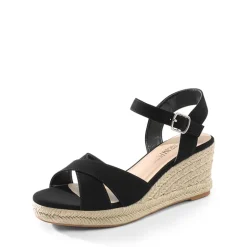 Espadrille Criss Cross Wedge Sandals
