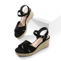 Espadrille Criss Cross Wedge Sandals