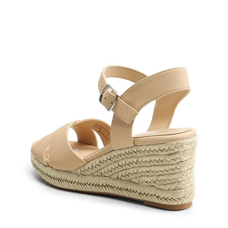 Espadrille Criss Cross Wedge Sandals