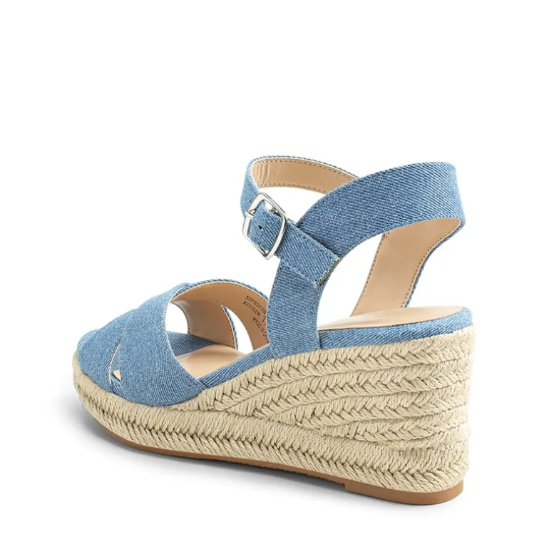 Espadrille Criss Cross Wedge Sandals