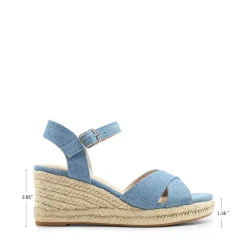 Espadrille Criss Cross Wedge Sandals