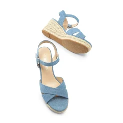 Espadrille Criss Cross Wedge Sandals