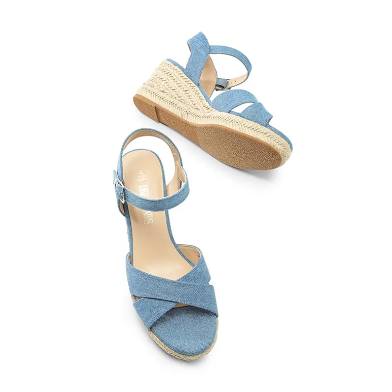 Espadrille Criss Cross Wedge Sandals